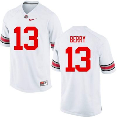 NCAA Ohio State Buckeyes Men's #13 Rashod Berry White Nike Football College Jersey PID5845ZM